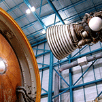 third stage engine and top of second stage